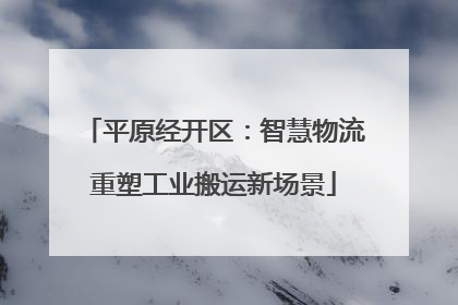 平原经开区：智慧物流重塑工业搬运新场景