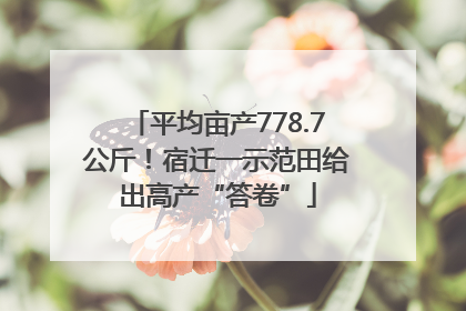 平均亩产778.7公斤！宿迁一示范田给出高产“答卷”