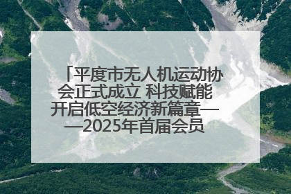 平度市无人机运动协会正式成立 科技赋能开启低空经济新篇章——2025年首届会员大会暨无人机应用发展论坛成功举办