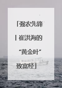 强农先锋丨崔洪海的“黄金叶”致富经