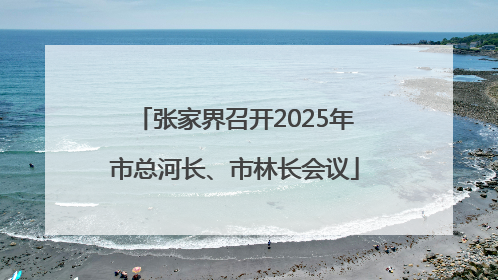 张家界召开2025年市总河长、市林长会议