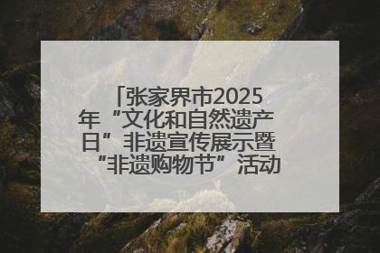 张家界市2025年“文化和自然遗产日”非遗宣传展示暨“非遗购物节”活动在慈利县盛大启幕