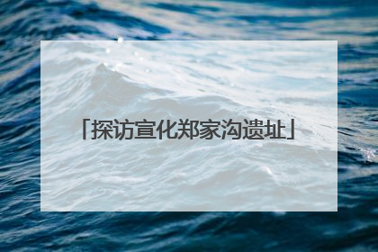 探访宣化郑家沟遗址
