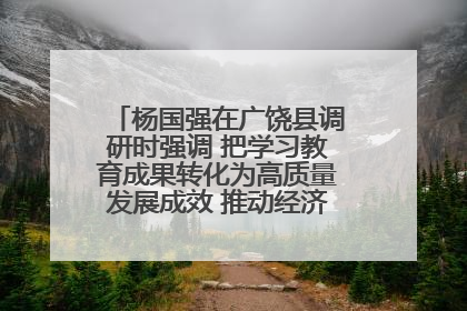 杨国强在广饶县调研时强调 把学习教育成果转化为高质量发展成效 推动经济稳健向好进中提质