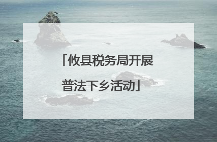 攸县税务局开展普法下乡活动