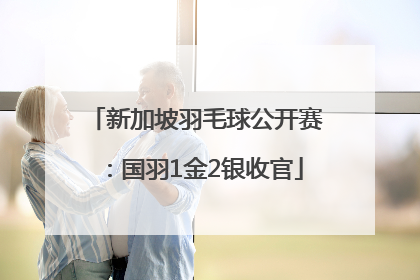 新加坡羽毛球公开赛：国羽1金2银收官