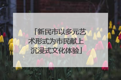 新民市以多元艺术形式为市民献上沉浸式文化体验