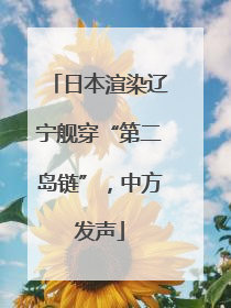 日本渲染辽宁舰穿“第二岛链”，中方发声