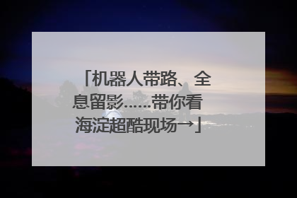 机器人带路、全息留影……带你看海淀超酷现场→