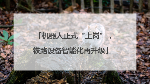 机器人正式“上岗”，铁路设备智能化再升级