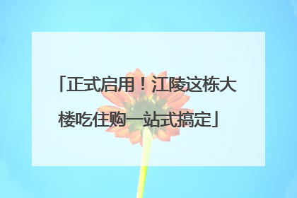 正式启用！江陵这栋大楼吃住购一站式搞定