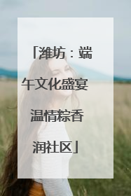 潍坊：端午文化盛宴 温情粽香润社区