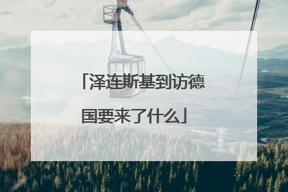 泽连斯基到访德国要来了什么
