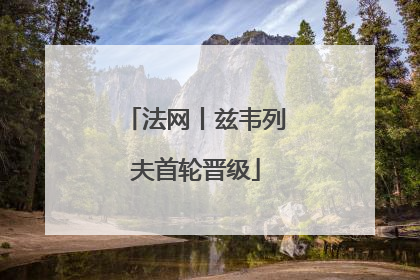 法网丨兹韦列夫首轮晋级