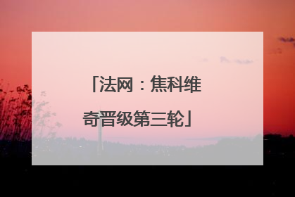 法网：焦科维奇晋级第三轮