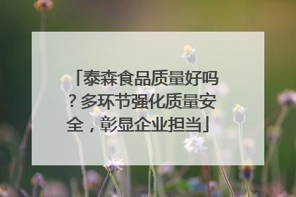 泰森食品质量好吗？多环节强化质量安全，彰显企业担当