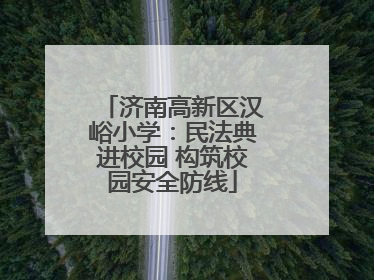 济南高新区汉峪小学：民法典进校园 构筑校园安全防线