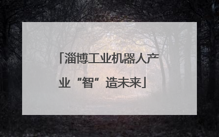 淄博工业机器人产业“智”造未来