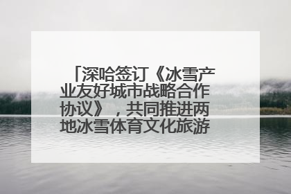 深哈签订《冰雪产业友好城市战略合作协议》，共同推进两地冰雪体育文化旅游高质量发展