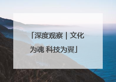 深度观察｜文化为魂 科技为翼