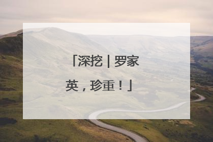 深挖｜罗家英，珍重！
