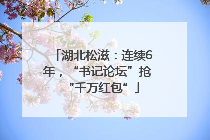 湖北松滋：连续6年，“书记论坛”抢“千万红包”