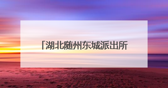 湖北随州东城派出所开展禁毒宣传活动