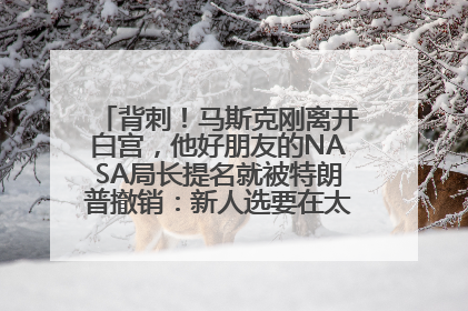 背刺！马斯克刚离开白宫，他好朋友的NASA局长提名就被特朗普撤销：新人选要在太空实现“美国优先”
