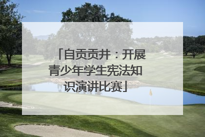 自贡贡井：开展青少年学生宪法知识演讲比赛