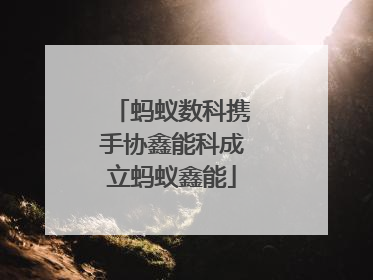 蚂蚁数科携手协鑫能科成立蚂蚁鑫能