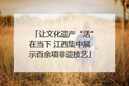 让文化遗产“活”在当下 江西集中展示百余项非遗技艺
