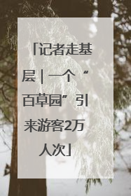 记者走基层｜一个“百草园”引来游客2万人次