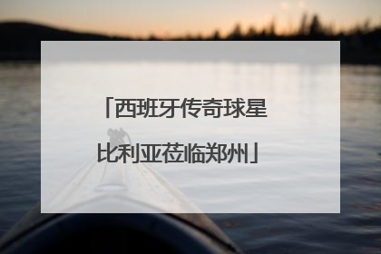 西班牙传奇球星 比利亚莅临郑州