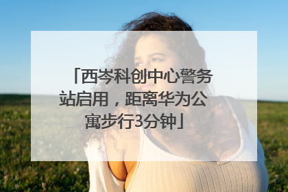 西岑科创中心警务站启用，距离华为公寓步行3分钟