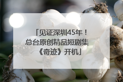 见证深圳45年！总台原创精品短剧集《奇迹》开机