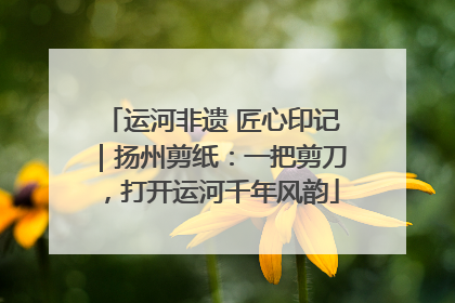 运河非遗 匠心印记｜扬州剪纸：一把剪刀，打开运河千年风韵