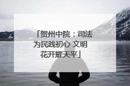 贺州中院：司法为民践初心 文明花开耀天平