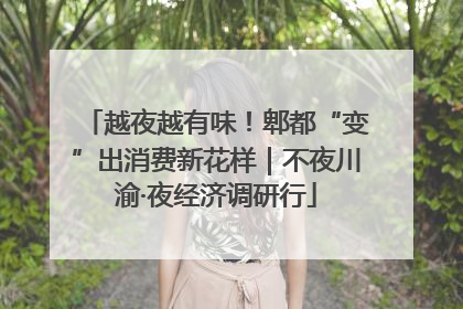越夜越有味！郫都“变”出消费新花样｜不夜川渝·夜经济调研行