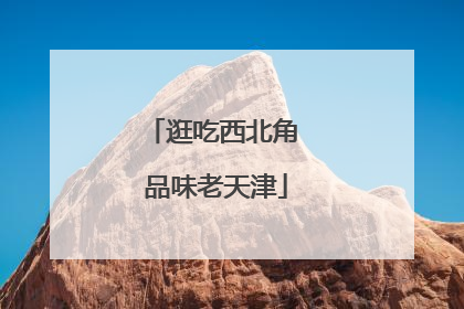 逛吃西北角 品味老天津