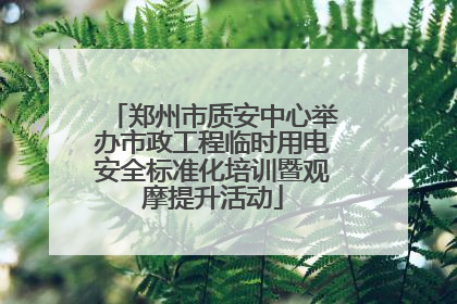郑州市质安中心举办市政工程临时用电安全标准化培训暨观摩提升活动