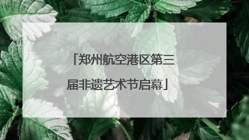 郑州航空港区第三届非遗艺术节启幕
