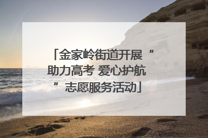 金家岭街道开展“助力高考 爱心护航”志愿服务活动