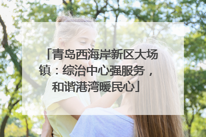 青岛西海岸新区大场镇：综治中心强服务，和谐港湾暖民心