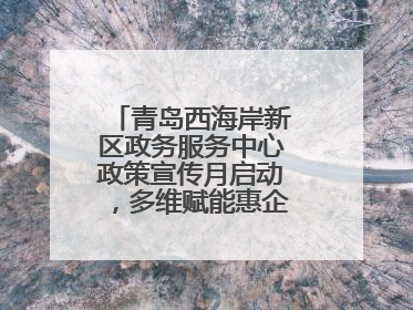 青岛西海岸新区政务服务中心政策宣传月启动，多维赋能惠企便民服务升级