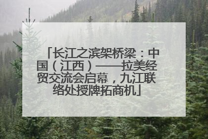 长江之滨架桥梁：中国（江西）——拉美经贸交流会启幕，九江联络处授牌拓商机
