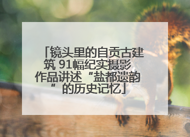 镜头里的自贡古建筑 91幅纪实摄影作品讲述“盐都遗韵”的历史记忆