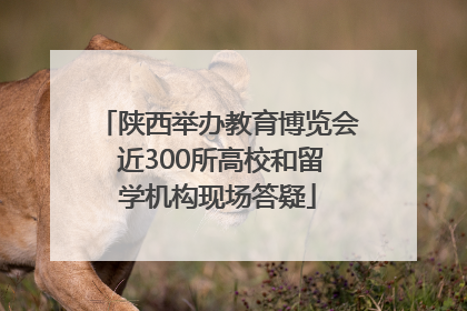 陕西举办教育博览会 近300所高校和留学机构现场答疑