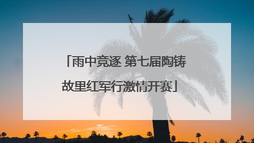 雨中竞逐 第七届陶铸故里红军行激情开赛