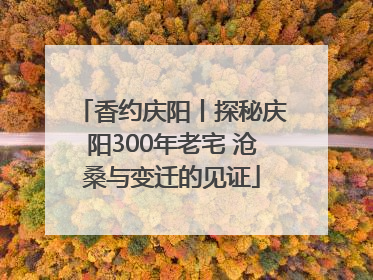 香约庆阳丨探秘庆阳300年老宅 沧桑与变迁的见证