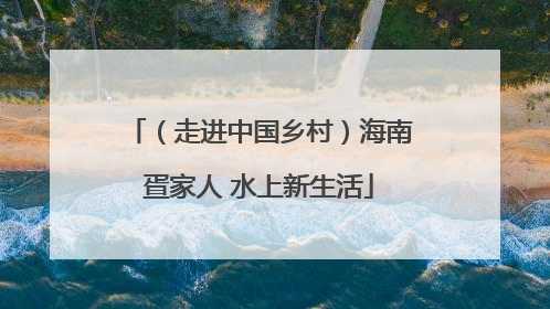 （走进中国乡村）海南疍家人 水上新生活